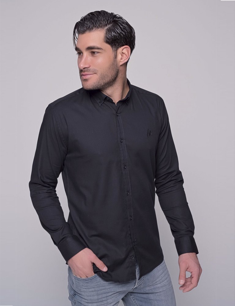 Ben Tailor ανδρικό μαύρο πουκάμισο Harmony 0395M